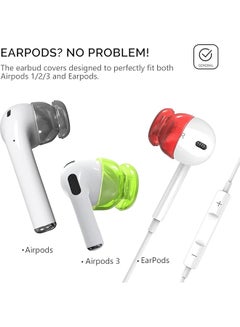erorex Compatible With Airpods 2 Airpods 3 Earbuds Cover Airpods Silicone Ear Tips Accessories Compatible With Airpods 3Rd Generation And Airpods 2 And Airpods1 5 Pairs  - Image 5