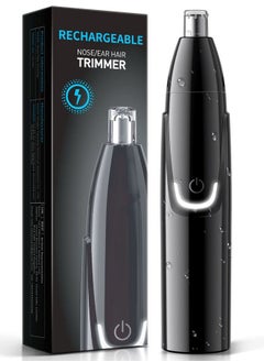 ZORAMI Rechargeable Ear and Nose Hair Trimmer - 2025 Professional Painless Eyebrow & Facial Hair Trimmer for Men Women, Powerful Motor and Dual-Edge Blades for Smoother Cutting Black  - Image 1