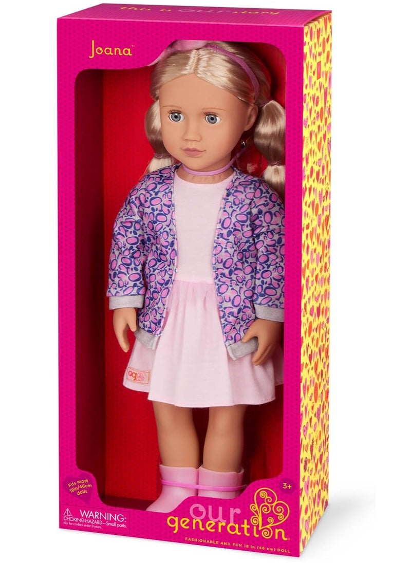 Our Generation Our Generation - Joana Doll With Leopard Print Cardigan  - Image 4