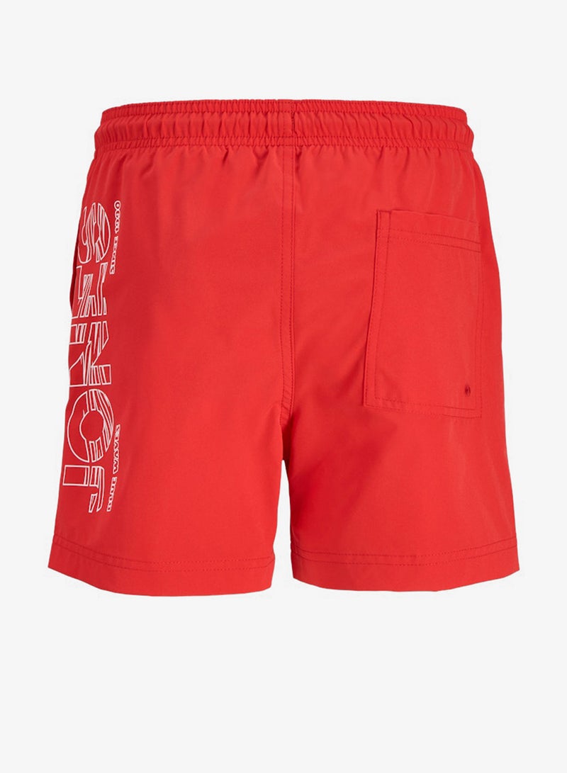 Jack & Jones Junior Youth Logo Drawstring Swim Shorts - Image 2