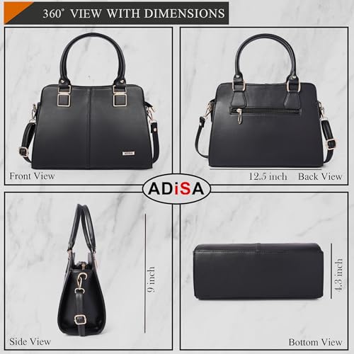 ADISA gold square handbag shoulder bag for women and girls with sling belt (AD4081-CRE) - Image 2