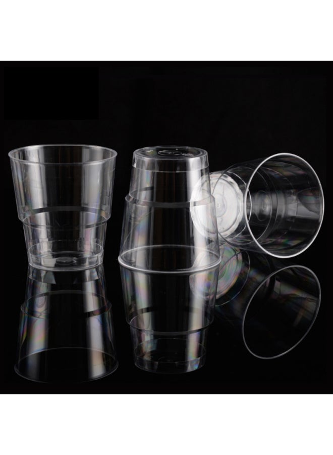 Yekee Disposable Water Cups, Plastic Cups, Aviation Cups, 180ml Hard Plastic Cups, 10 Pieces, Y-9362 - Image 3