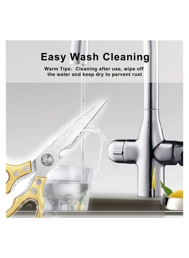 سيوسي syosi مقص حاد ، وتستخدم في تجهيز اللحوم والدجاج والأسماك والدواجن الخبز الفانيليا  - Image 5