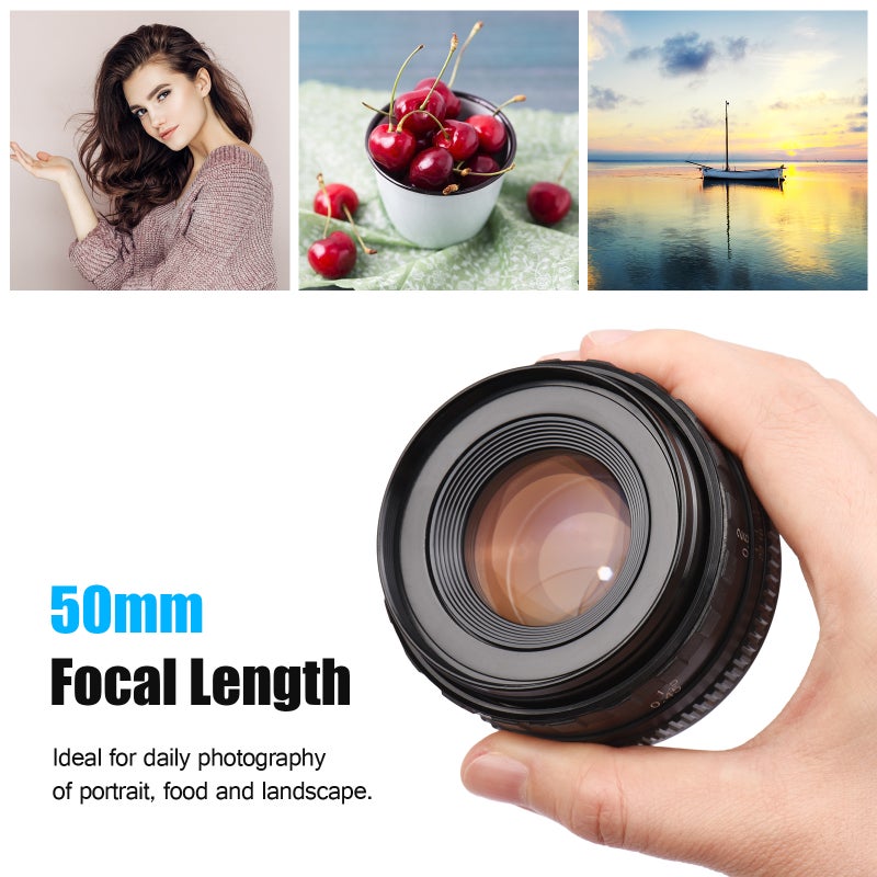50mm F1.7 Large Aperture Camera Lens Manual Focus Lens PK Mount Replacement for Pentax K1/ K-1 Mark II Full Frame Cameras - Image 5