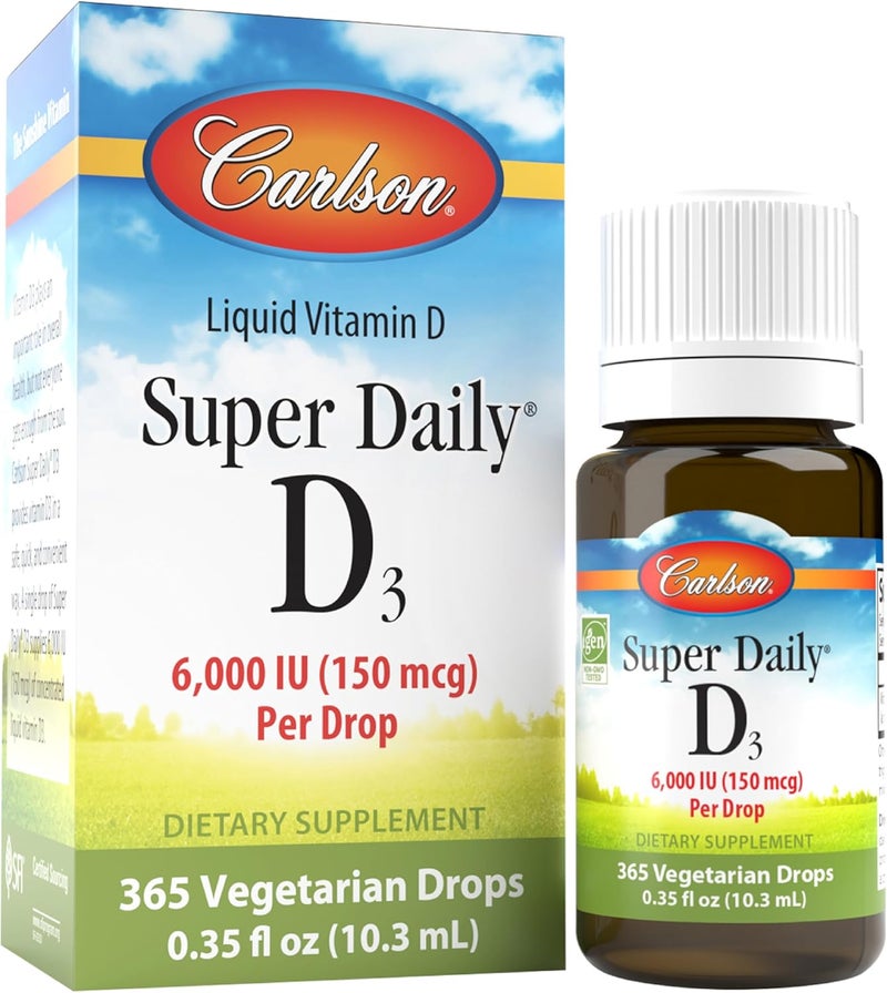 Carlson Super Daily D3 Vegetarian Drops for Adults - Image 1