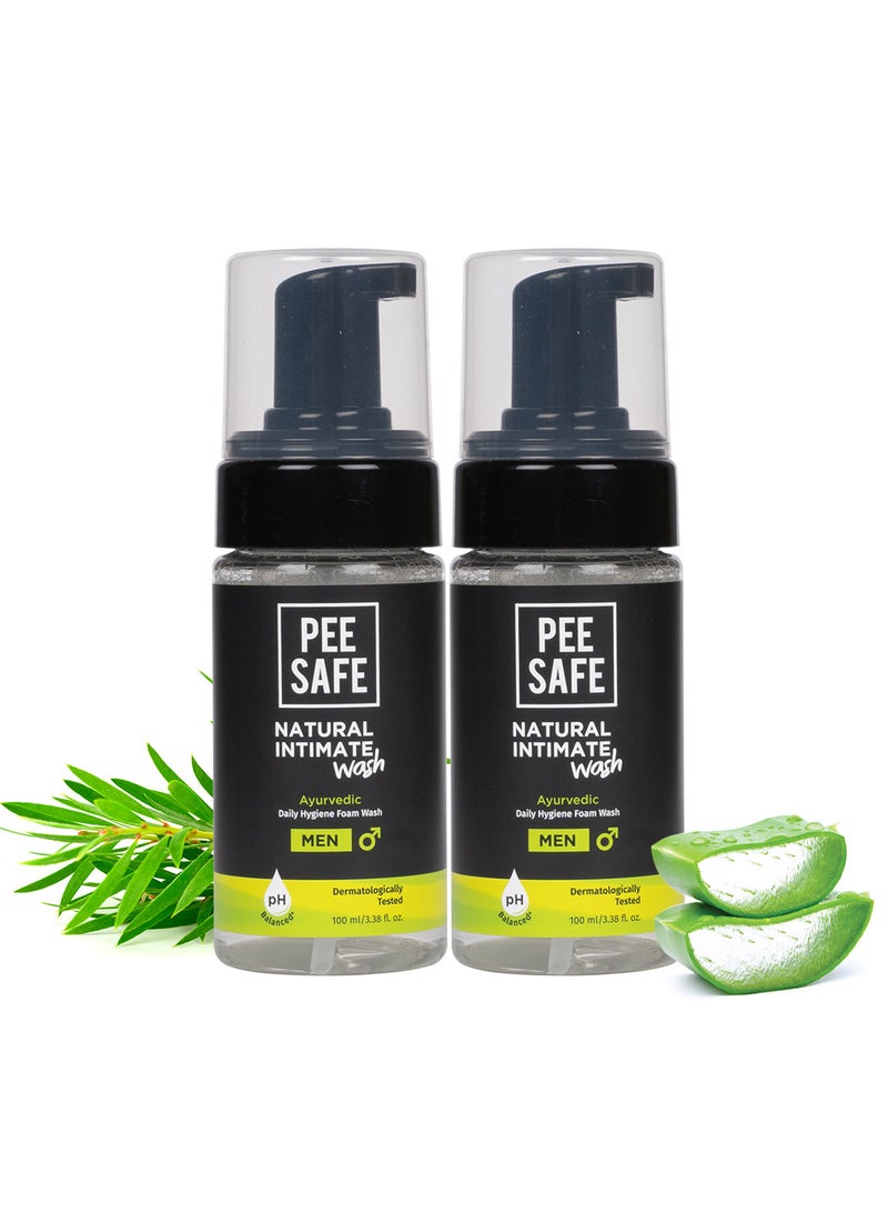 PeeSafe Natural Daily Intimate wash for men with Ayurveda Extracts, Tea Tree essential oil, Antibacterial & Antifungal, Relieves Itching & Irritation, Dermatologically Tested, 100ml - Image 3
