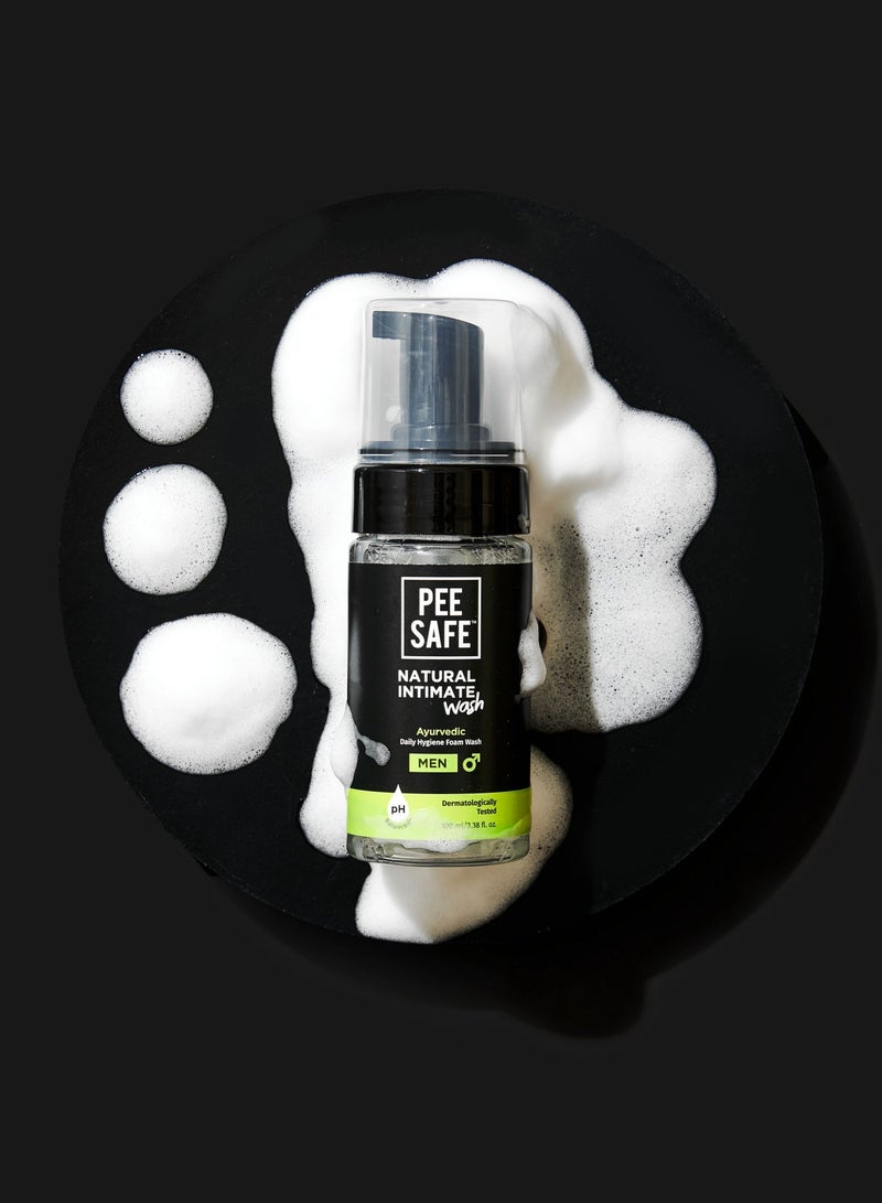 PeeSafe Natural Daily Intimate wash for men with Ayurveda Extracts, Tea Tree essential oil, Antibacterial & Antifungal, Relieves Itching & Irritation, Dermatologically Tested, 100ml - Image 4