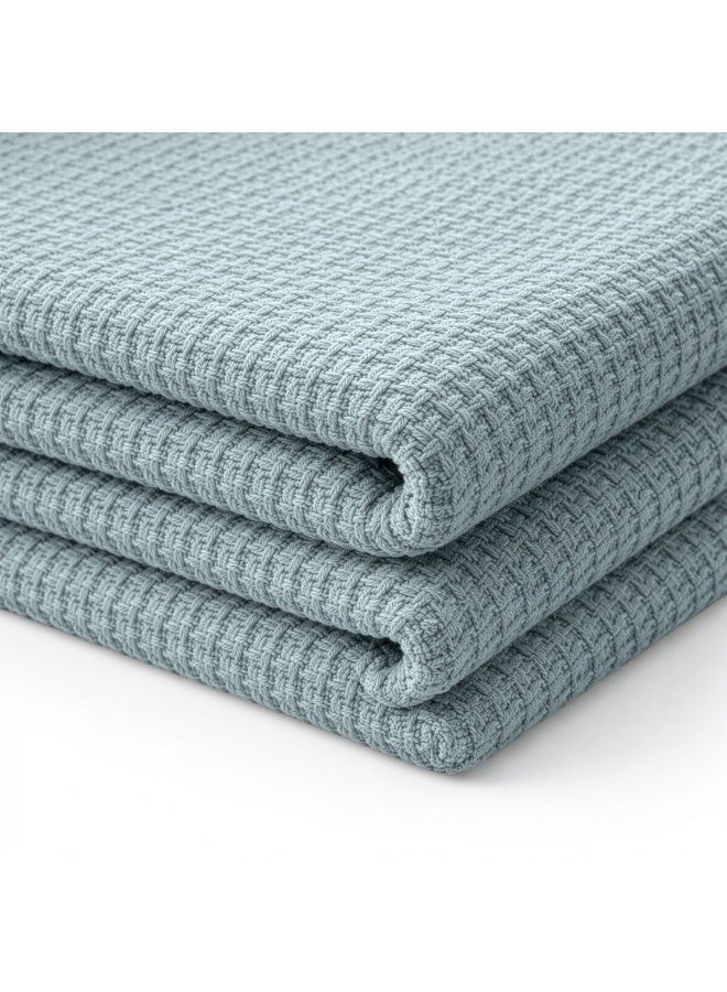 Relax Egyptian cotton Milan throw blanket,ultra-soft & lightweight with an elegant woven design ,king size 255x225 cm ,Mint Color - Image 5