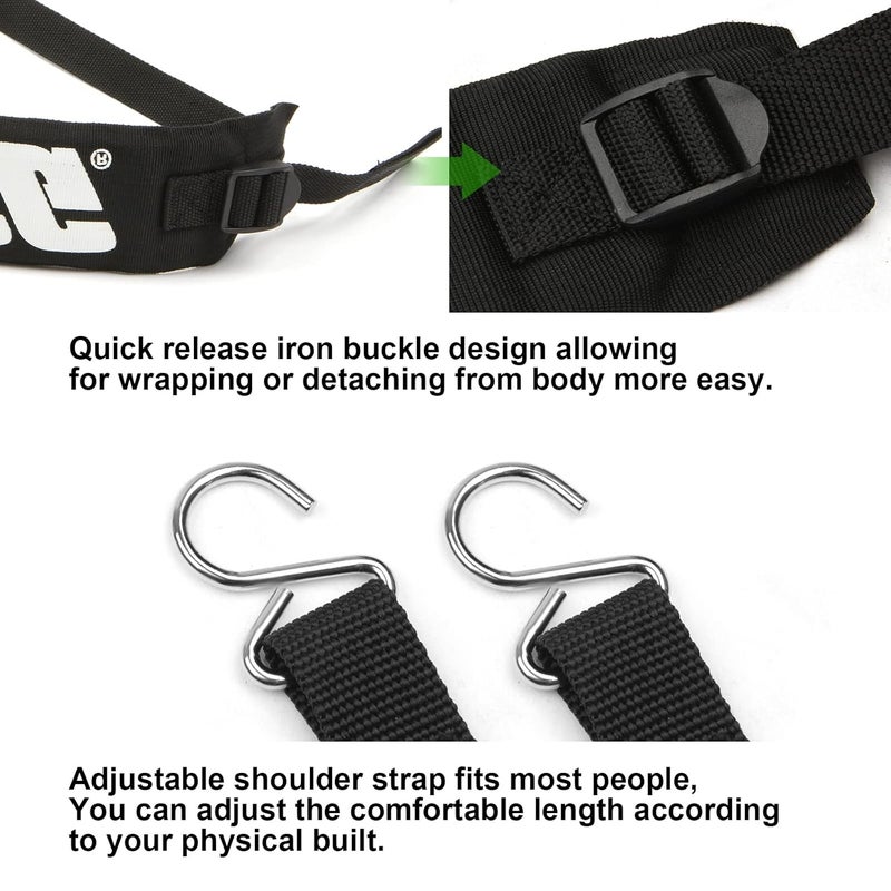 RO6G Set of 2 C061000111 Backpack Blower Straps/Harness for Leaf Blower Shoulder Strap Echo PB-500 PB-265LN PB-403H PB-413H PB-460 PB-610 PB-620 PB-650 PB-755 Fits C061000110-2 Pack - Image 5