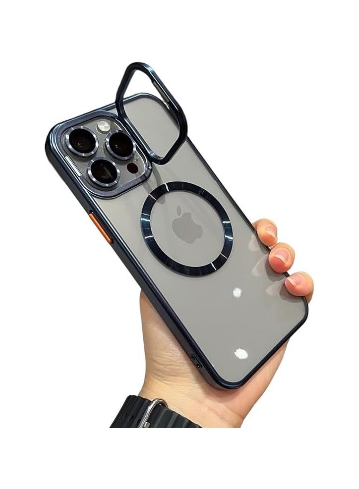 Magnetic Case For Iphone 15 Pro Max With Separate lens, Supports Mag-Safe and Lens Holder Phone Case made With Aluminum Alloy Metal Armor Protection Cover - Image 1