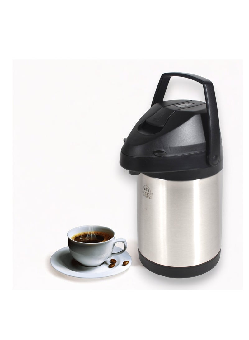 Al-Nokhba Premium Stainless Steel Coffee/Tea Vacuum Flask - Keep Beverages Hot for Hours, Ideal for Home, Office, and Travel. - Image 1