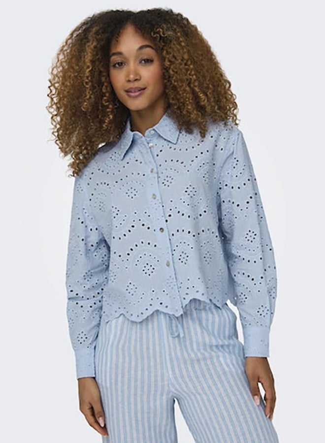 ONLY ONLY Womens Valais Longsleeve Shirt Woven  - Image 3
