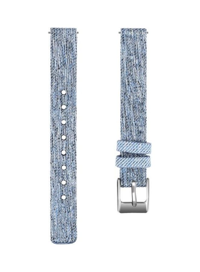 NIBEMINENT For Samsung Galaxy Fit E Canvas Strap Sky Blue  - Image 3