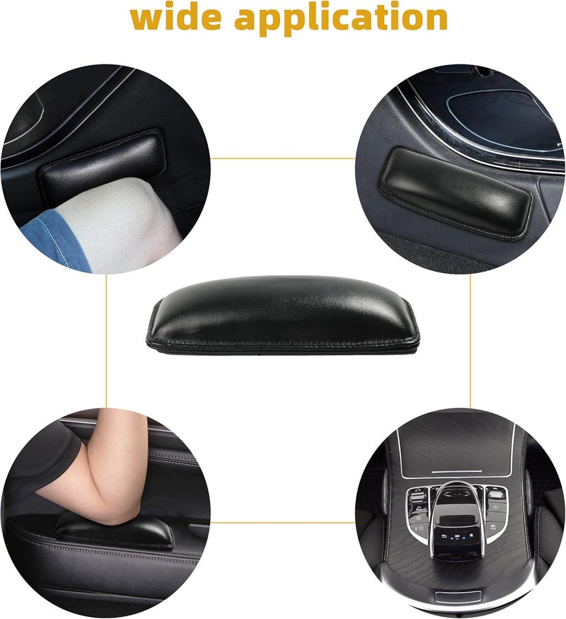 SUJADE YAKEFLY 2 Pack Soft Car Center Console Knee Leg Elbow Cushion Pad,Universal Leather Car Armrest Pillow Car Knee Cushion Elbow Pillow Thigh Support Comfort Pillow,Automotive Interior Accessories - Image 2