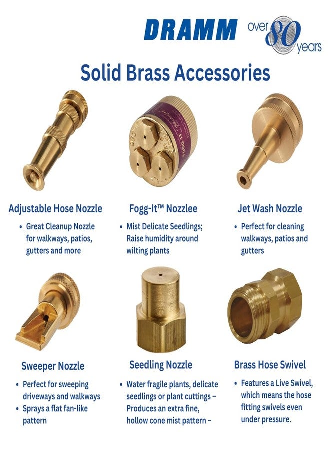 Dramm 35009 Brass Adjustable Hose Nozzle, Heavy Duty - Image 4