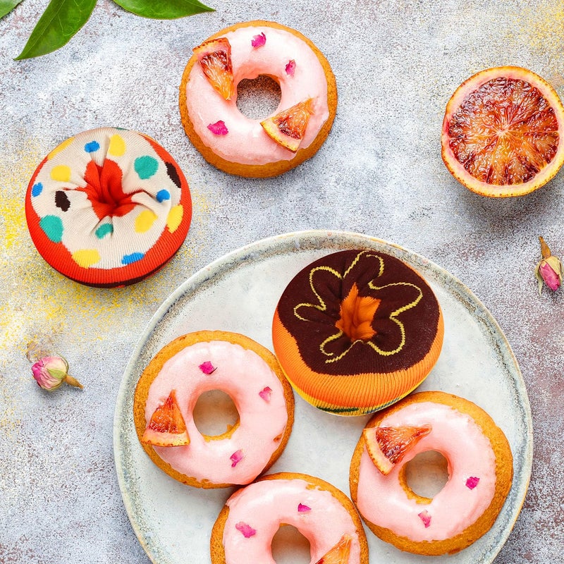 AGRIMONY Funny Donut Socks Box -Funny Gifts for Women Ladies Teenage Girls-Fun Novelty Funky Cute Food Silly Cotton Crazy Socks Mothers Day Valentines Christmas Birthday Gifts Stocking Fillers-4 pairs - Image 4