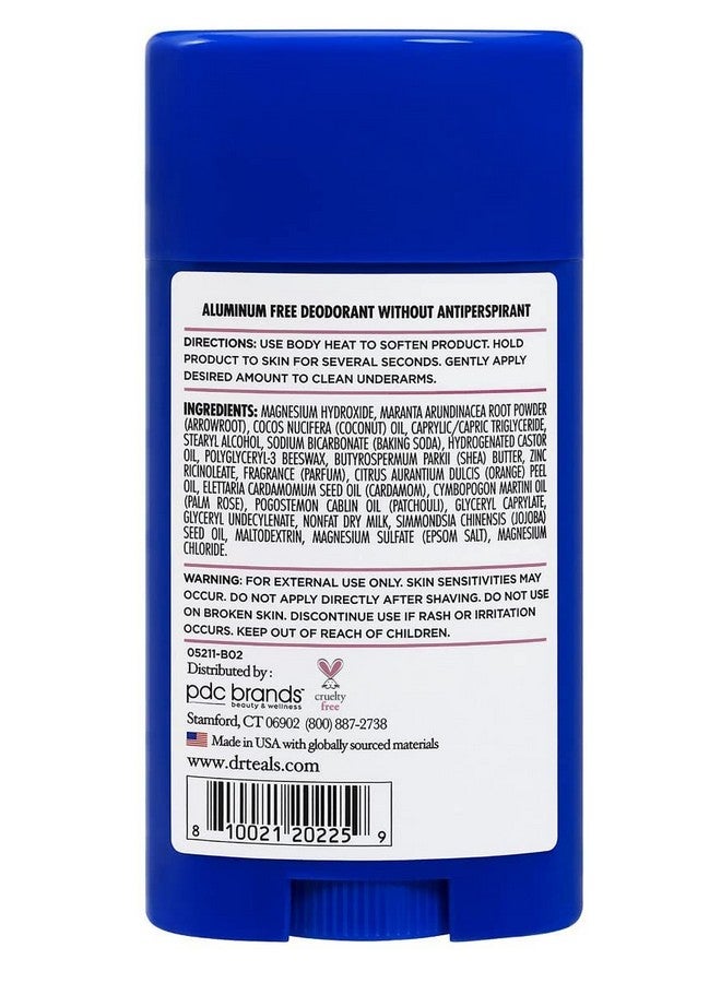 Dr Teal's Dr. Teals Deodorant Variety Gift Set (2 Pack, 2.65Oz Ea.) - Vanilla Lavender & Rose & Milk - Essential Oils, Shea Butter & Magnesium Help Absorb Moisture & Keep Skin Clean & Healthy - Image 3