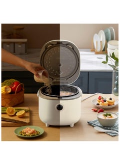 Generic 2L Rice Cooker with Steamer, 6 Functions Rice Cooking with Brown Rice, Steam, Porride, Soup, Preset, 350W Multifunctional Rice Cooker for 2-4 People  - Image 5