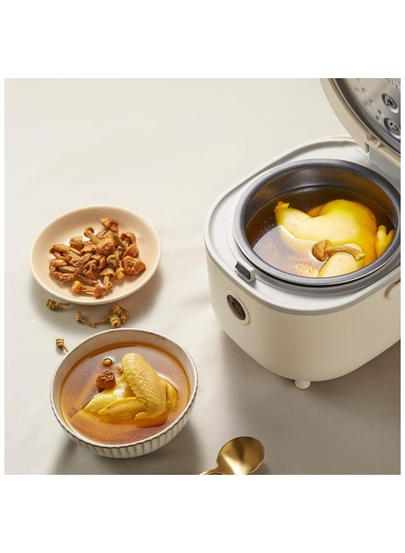 2 لتر باخرة ، 6 أنواع من الأرز البني ، البخار ، عصيدة ، حساء ، مسبقا ، 350W متعددة الوظائف طباخ كهربائي ، 2-4 أشخاص - Image 2