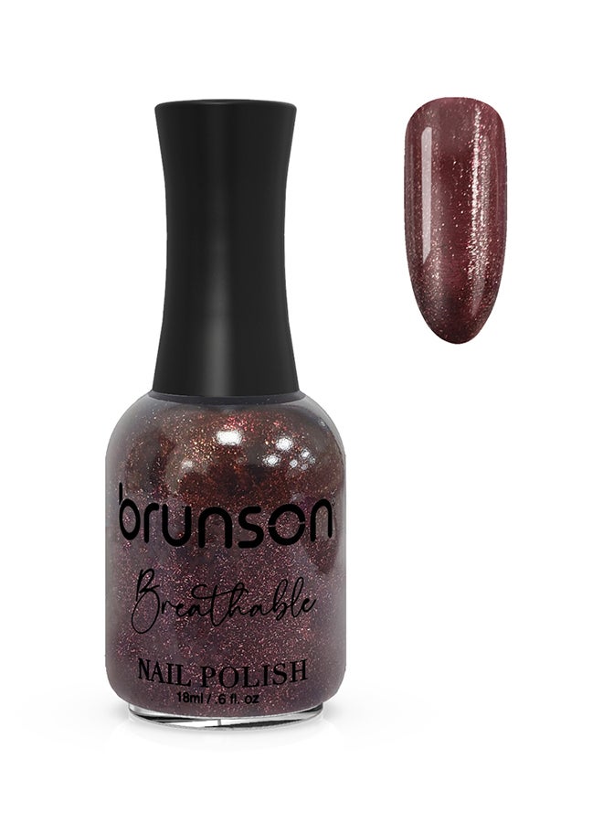 brunson Breathable Nail Polish Halal nail polish Wudu friendly Quick-Dry Vegan long lasting but easy peel off   18ml BH274
