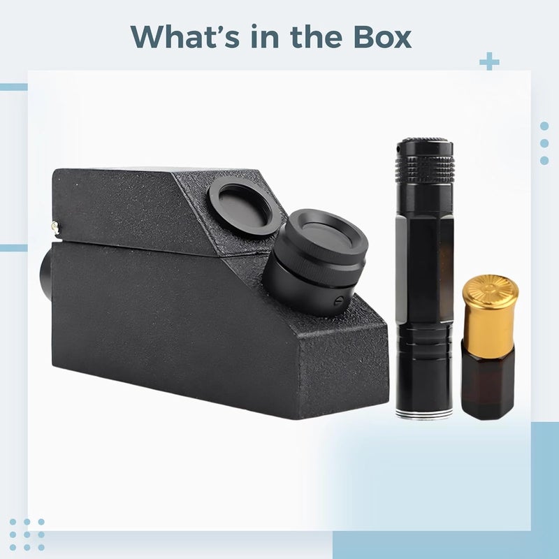 Portable Refractometer for Testing, Professional Gemstone Identification Instrument, 1.30-1.81 Ri with Light - Image 5