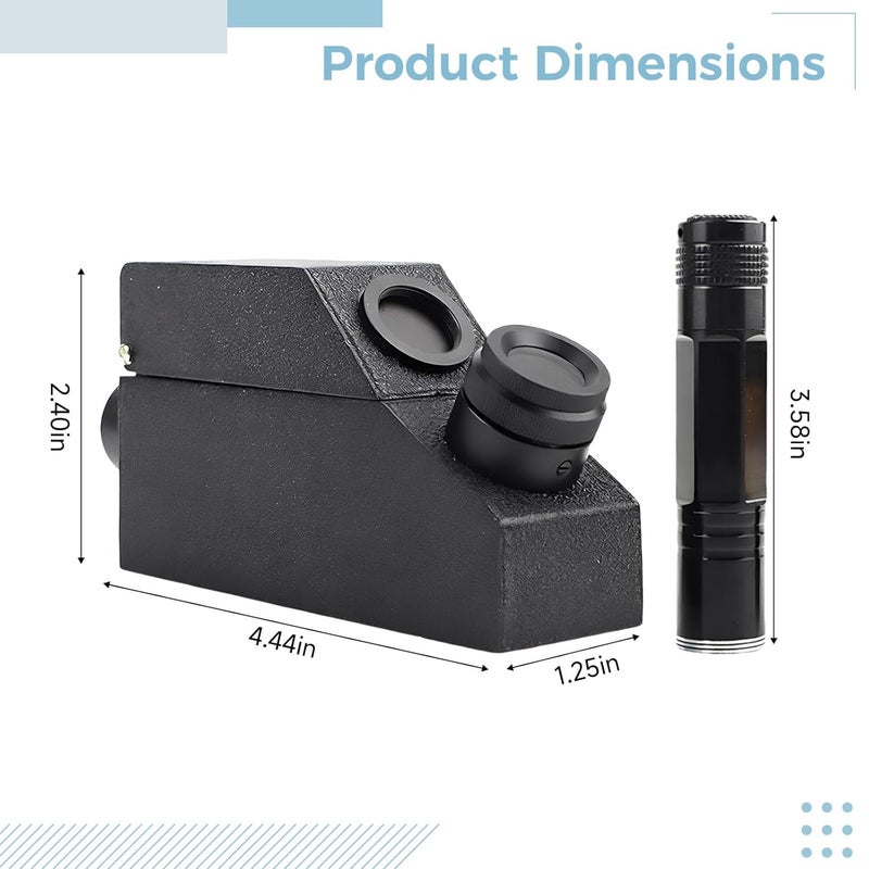 Portable Refractometer for Testing, Professional Gemstone Identification Instrument, 1.30-1.81 Ri with Light - Image 4