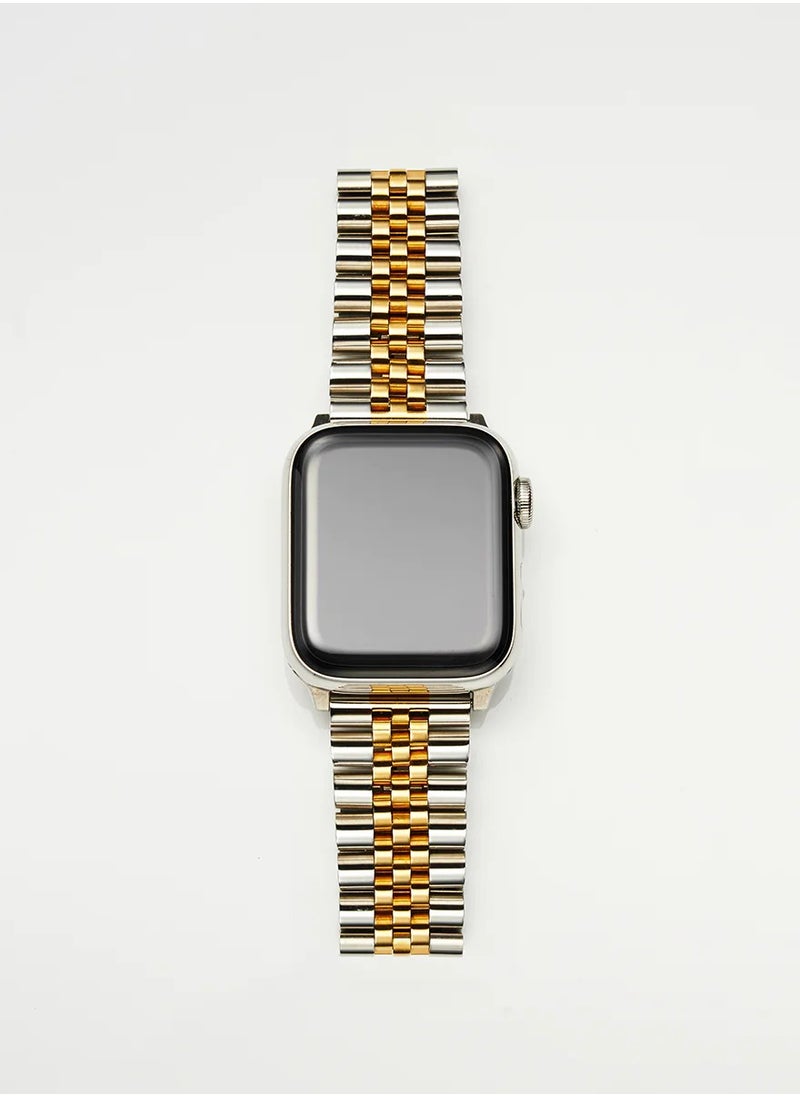 Stainless Steel Apple Watch Band Strap  42 44 45 49MM Sliver in Gold  - Image 2