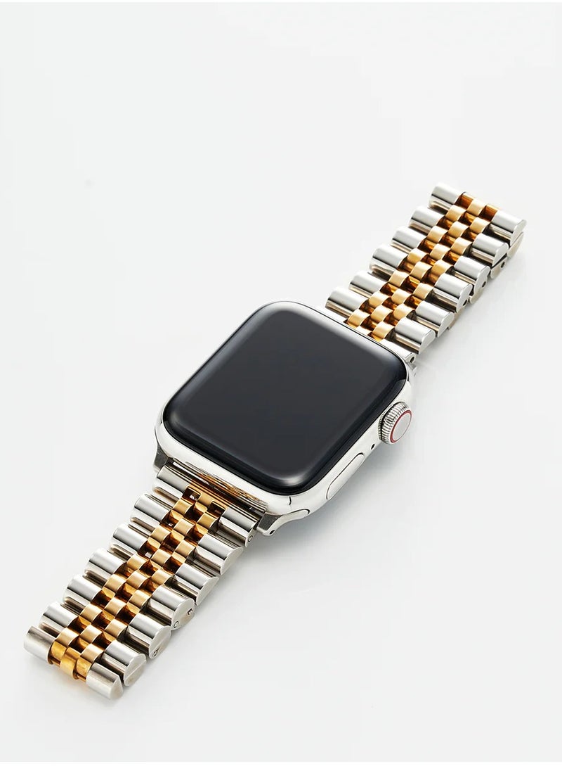 Stainless Steel Apple Watch Band Strap  42 44 45 49MM Sliver in Gold  - Image 3