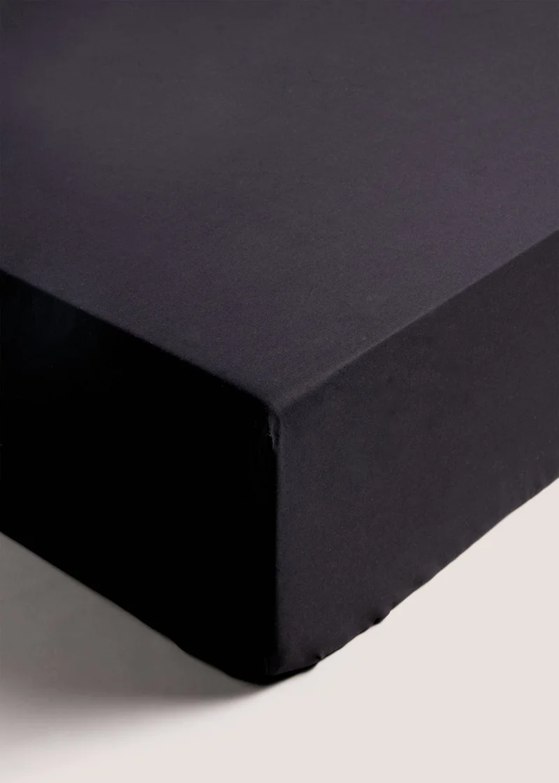 Matalan Black Deep Fit Bed Sheet.