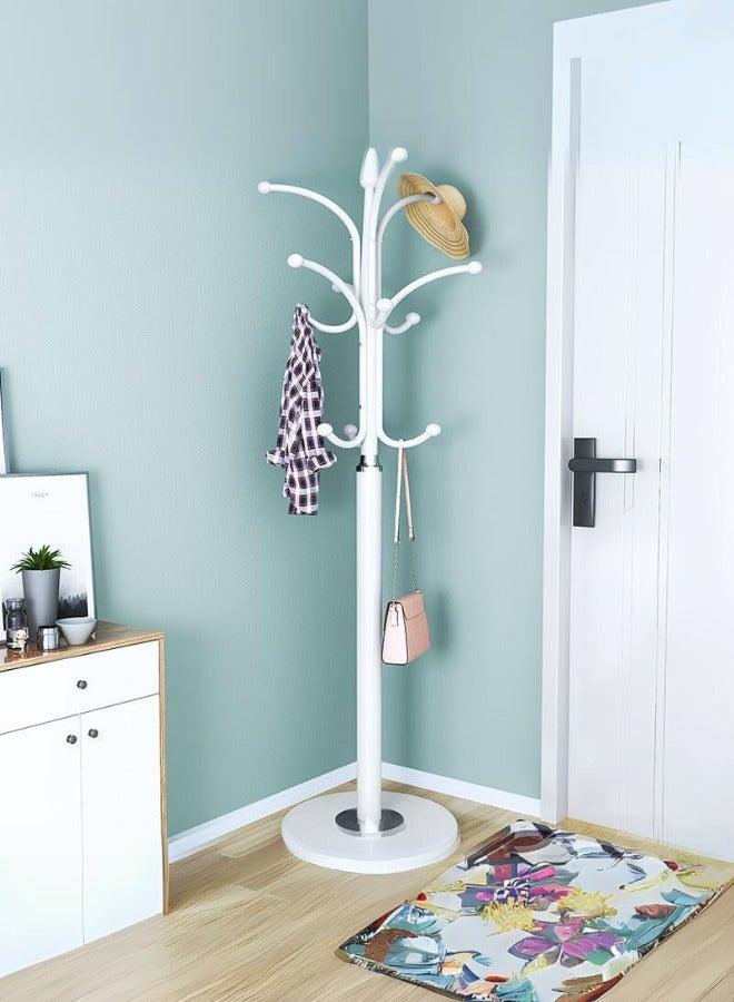 Loquat Elegant metal coat rack and rack with a fixed base and 12 hooks - a modern and practical design - Image 1