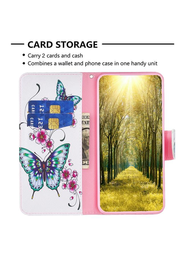 S-TOP Case For iPhone 15 Pro Max Colored Drawing Pattern Flip Leather Phone Case - Image 5