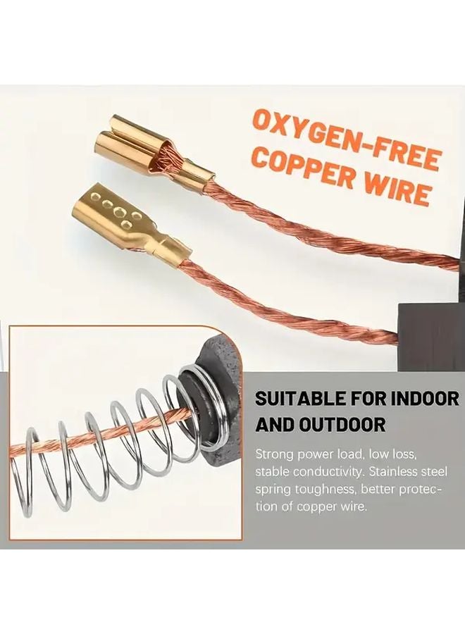 40PCS Motor Carbon Brush Set 10 Models Industrial Grade Wear Resistant Power Tools DC Motors - Image 5