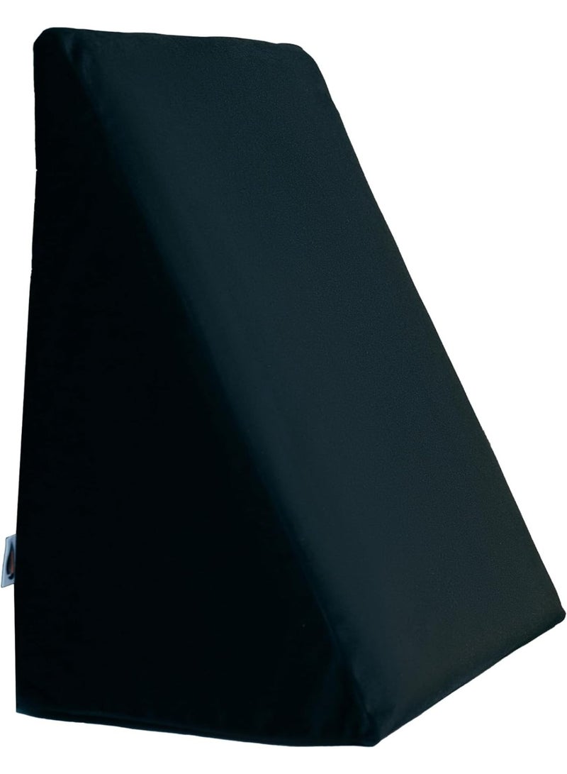 CareFoam Wedge Cushion | 2 Years Warranty | Wedge Pillow Memory Foam for Back Support, Acid Reflux, Snoring, GERD, Leg Elevation, Pregnancy | Black, 18L x 17.5W x 10H Inch - Image 1