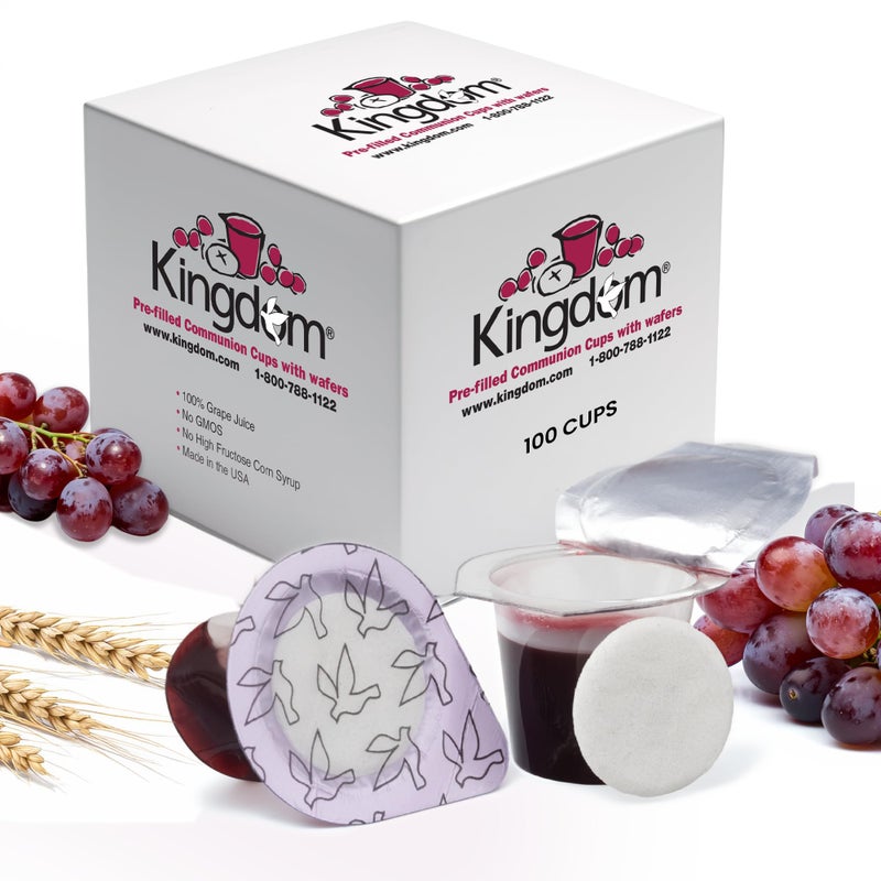 Kingdom Prefilled Communion Cup with Wafers100 ctred juice Sealed in a SingleServing Container with Upto 1Year Shelf Life Perfect for Holy Eucharist Celebration in HospitalsSummer Camps and more - Image 3