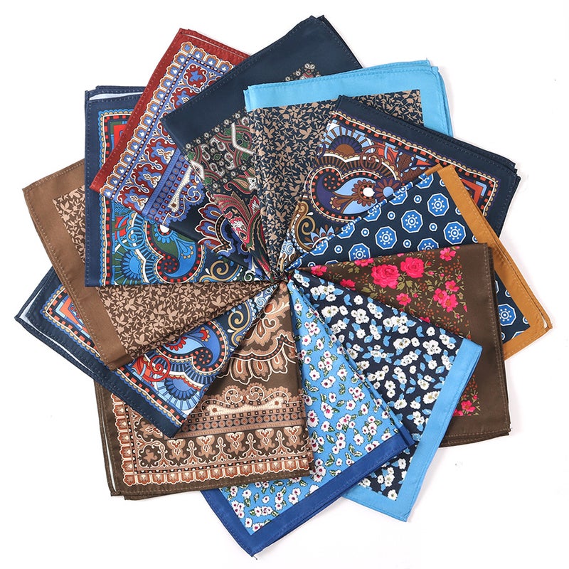 Spot Italian Style Business Casual Polyester Printing Men'S Pocket Towel Square Towel Breast Towel 30X30Cm Handkerchief - Image 2