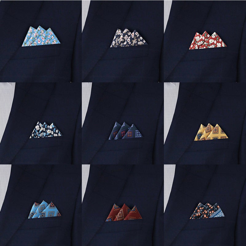 Spot Italian Style Business Casual Polyester Printing Men'S Pocket Towel Square Towel Breast Towel 30X30Cm Handkerchief - Image 5