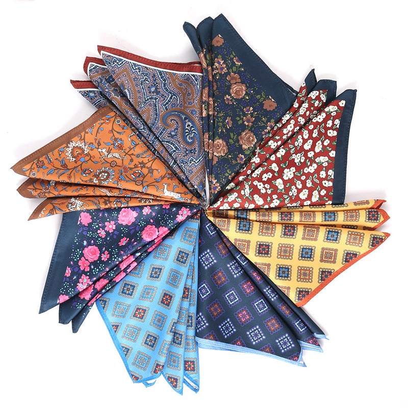 Spot Italian Style Business Casual Polyester Printing Men'S Pocket Towel Square Towel Breast Towel 30X30Cm Handkerchief - Image 3