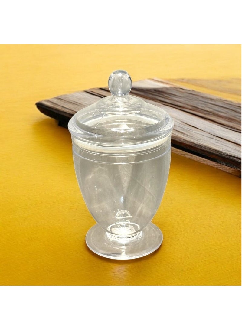 وعاء حلوى اكريليك فاخر مع غطاء شفاف - Image 3