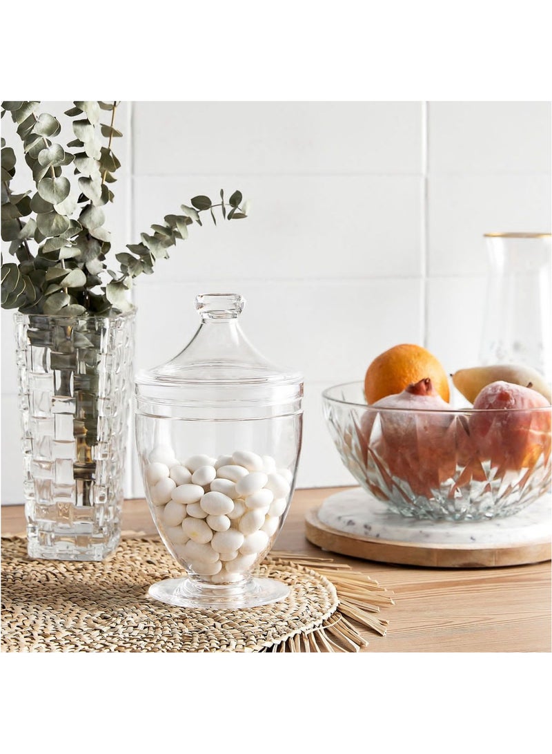 وعاء حلوى اكريليك فاخر مع غطاء شفاف - Image 1