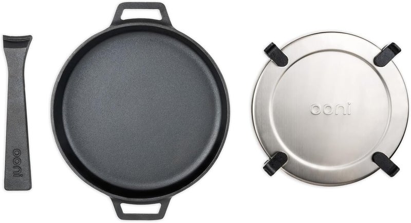 Ooni 9" Cast Iron Skillet with Removable Handle - Image 1