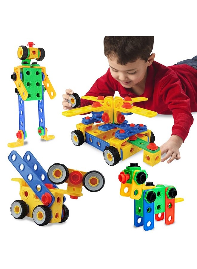 ETI Toys ETI Toys STEM Learning Original Educational Construction Engineering Building Blocks Set for 3, 4 and 5+ Year Old Boys & Girls | Creative Fun Building Toys for Kids Kit, STEM Toys Gift (101 PCS)  - Image 1