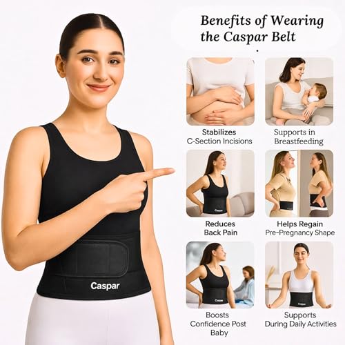 CASPAR Postpartum Belt for Women C Section Recovery | Abdominal Belt After Delivery | Pregnancy Belt After Delivery | Maternity Abdominal Binder & Belly Support | Adjustable Tummy Support Belt for Both Men and Women . (Fits 28–46 Inches) - Image 5