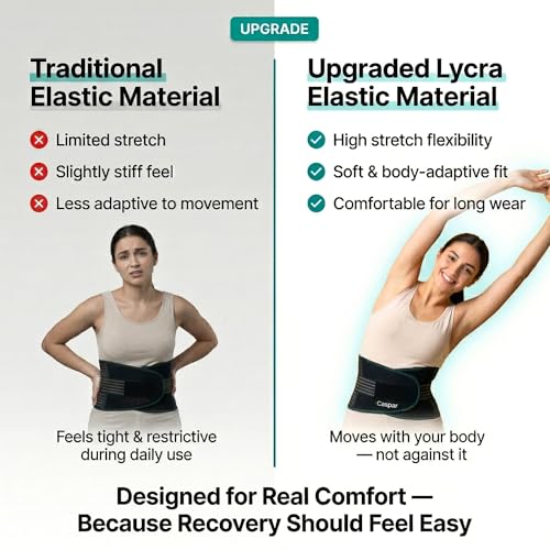 CASPAR Postpartum Belt for Women C Section Recovery | Abdominal Belt After Delivery | Pregnancy Belt After Delivery | Maternity Abdominal Binder & Belly Support | Adjustable Tummy Support Belt for Both Men and Women . (Fits 28–46 Inches) - Image 4