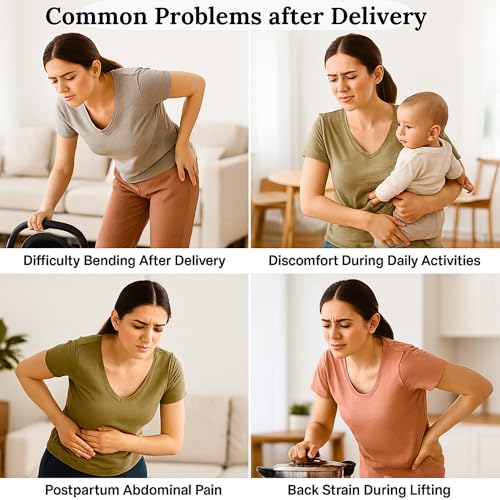 CASPAR Postpartum Belt for Women C Section Recovery | Abdominal Belt After Delivery | Pregnancy Belt After Delivery | Maternity Abdominal Binder & Belly Support | Adjustable Tummy Support Belt for Both Men and Women . (Fits 28–46 Inches) - Image 2