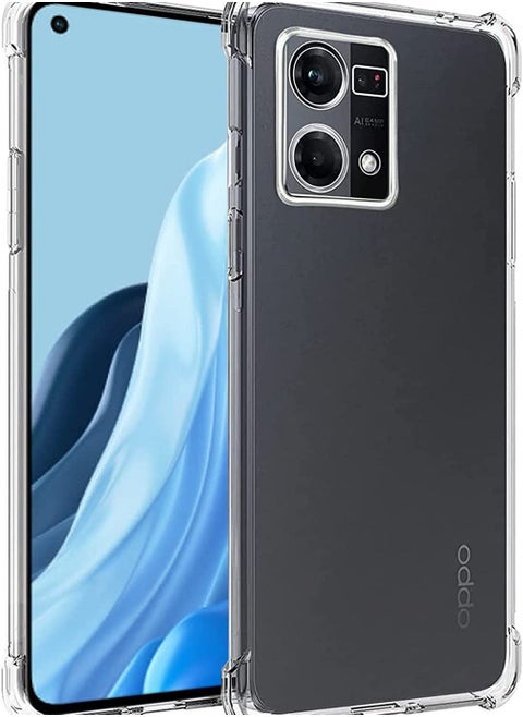 جراب شفاف ومضاد للصدمات لهاتف اوبو رينو 7 الاصدار 4 جي Oppo Reno 7 (4G)