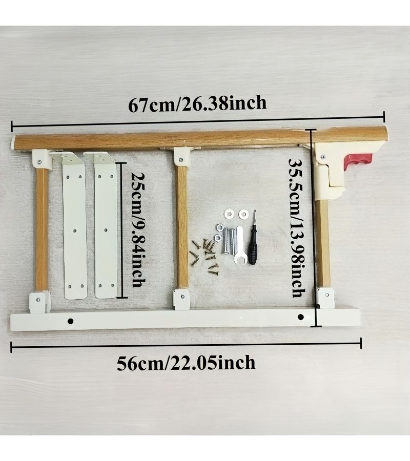 Bed Rail for Elderly Safety Side Assist Slides Under Mattress 3rd Gear - Image 4