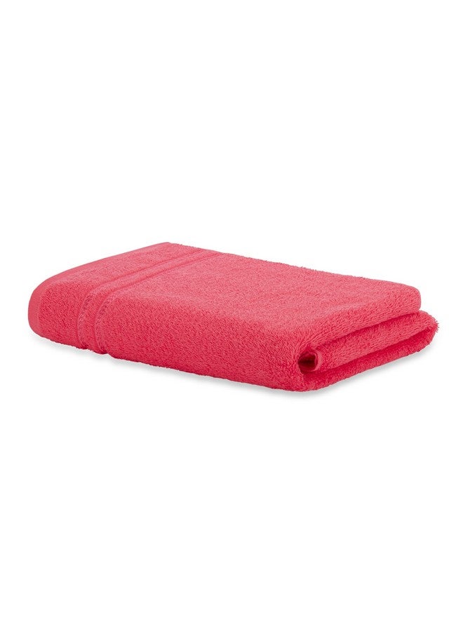 Welspun 100% Cotton Quick Dry Bath Towel | High Absorbency Super Soft, Fast Drying Towels for Bath | 380 GSM Large Size 1 Piece Bath Towel for Men and Women | Sized 70cm X 150cm Coral - Image 1