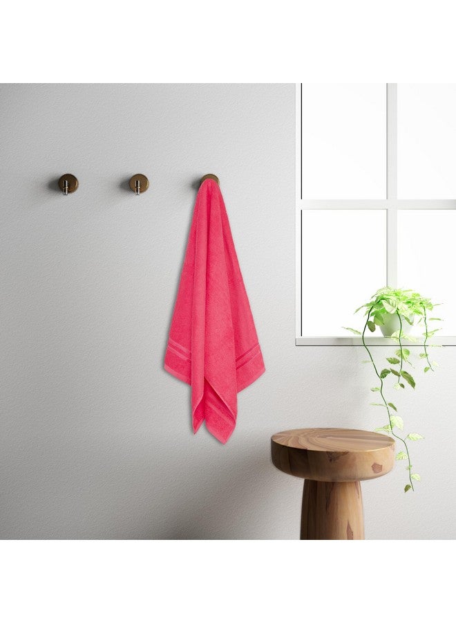 Welspun 100% Cotton Quick Dry Bath Towel | High Absorbency Super Soft, Fast Drying Towels for Bath | 380 GSM Large Size 1 Piece Bath Towel for Men and Women | Sized 70cm X 150cm Coral - Image 3