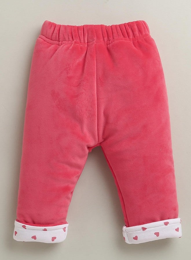 BUMZEE طقم شتوي قطني للبنات من بامزي، مقاس عادي، لون مرجاني - من 6 إلى 12 شهرًا (Peb10735C-crl) - Image 4