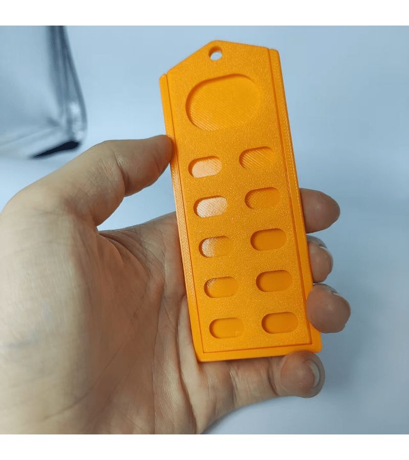 Orange 1pc Portable SD Card Holder Keychain 3d Print Secure Case For Micro Sd And Sd Cards Fits In Wallet Pocket Protects From Loss And Damage All In One Card Keeper For Photographers And Tech Users - Image 3